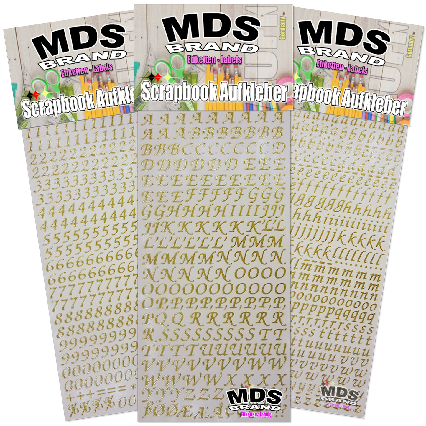 1cm Buchstaben Schrägschrift zum aufkleben einfach zum basteln und gestalten von Scrapbook & Karten