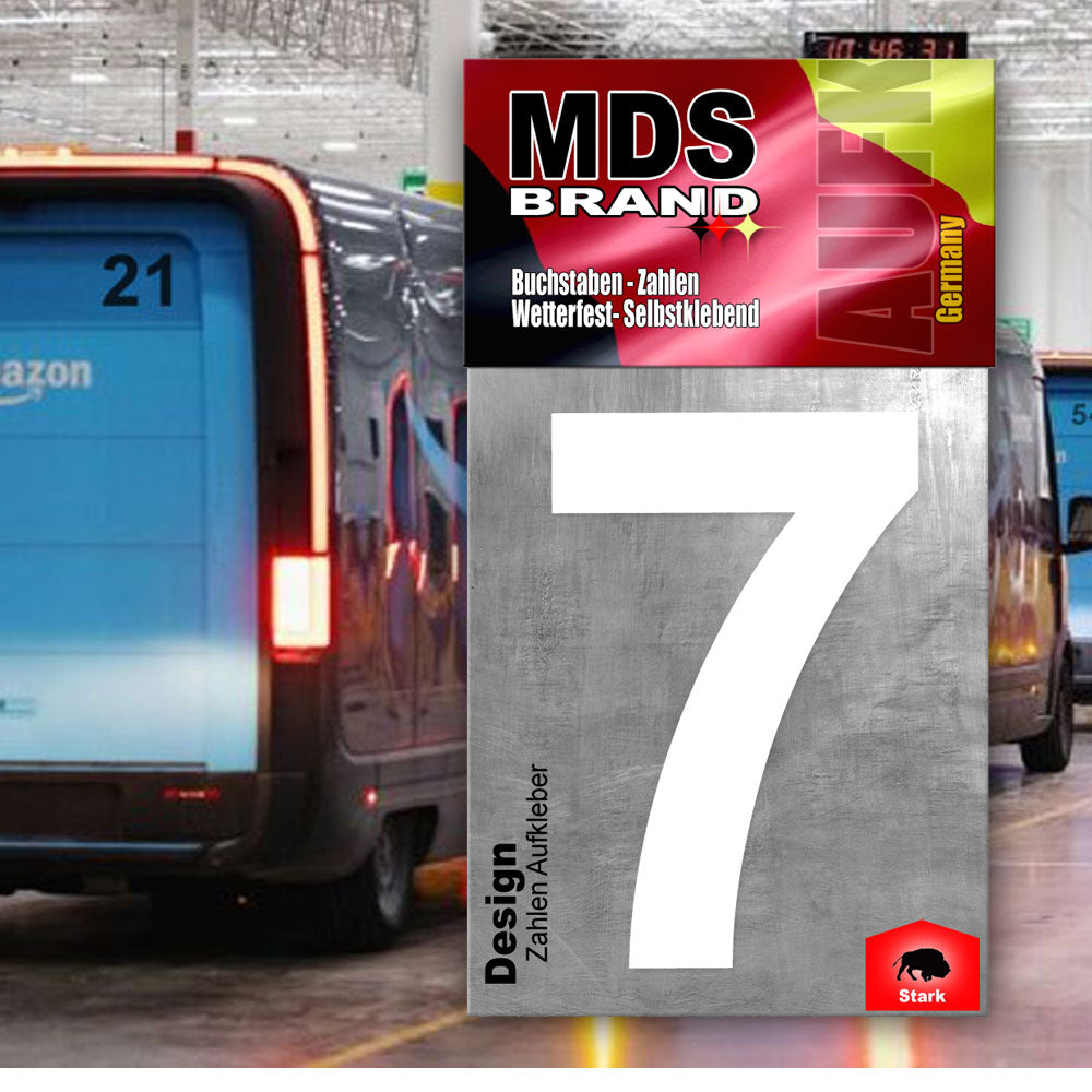 Design 20cm Zahlen Aufkleber | Selbstklebende hausnummern zum aufkleben | Klebezahlen für Mülltonne, Briefkasten & Hausnummer | Optimal für Außen & Innen, klebeziffer sind Weiss Weiss
