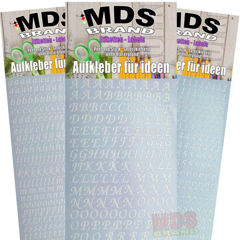 1cm Buchstaben Schrägschrift zum aufkleben einfach zum basteln und gestalten von Scrapbook & Karten