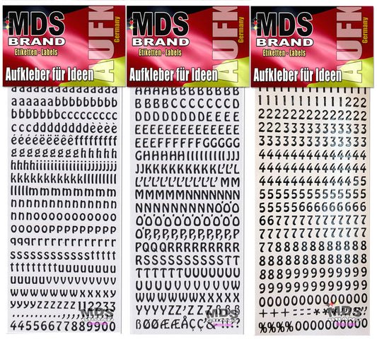 8mm Buchstaben zum aufkleben einfach zum basteln und gestalten von Scrapbook & Karten