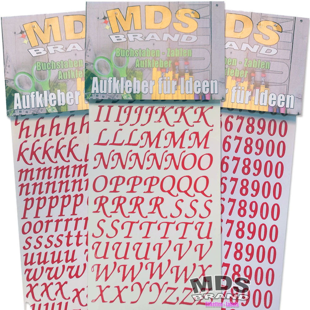 1,5cm Buchstaben zum aufkleben einfach zum basteln und gestalten von Scrapbook & Karten