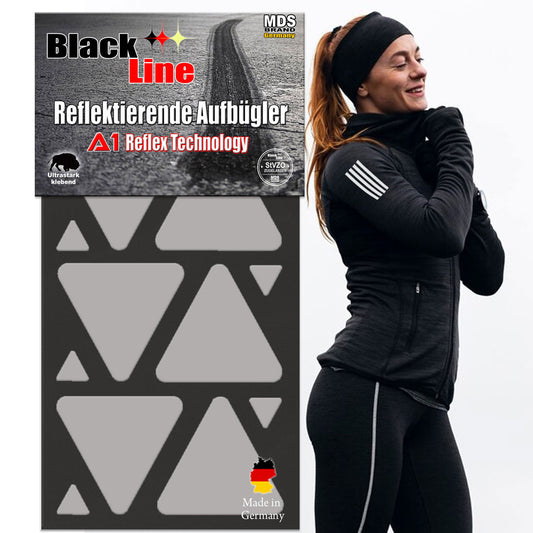 Reflektierende Aufbügler -Dreieck- Set - Reflektoren Kinderkleidung - Hohe Sichtbarkeit - Optimierte Haftung für Kleidung oder Schulranzen