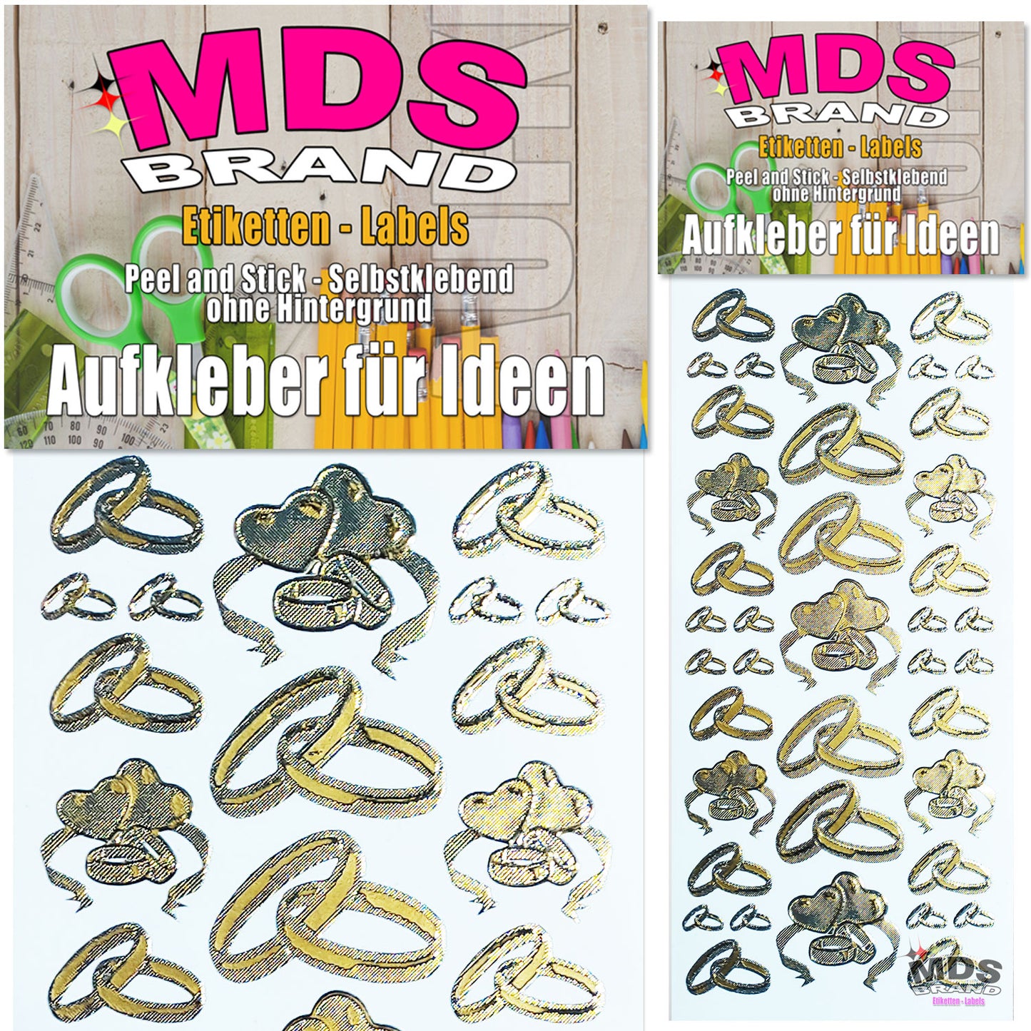 Sprüche Aufkleber für Taufe, Hochzeit, Geburtstag, 2/st ideal für Einlandungskarten & Hochzeit, Gestalten Sie persönlichen Karten & Kerzen