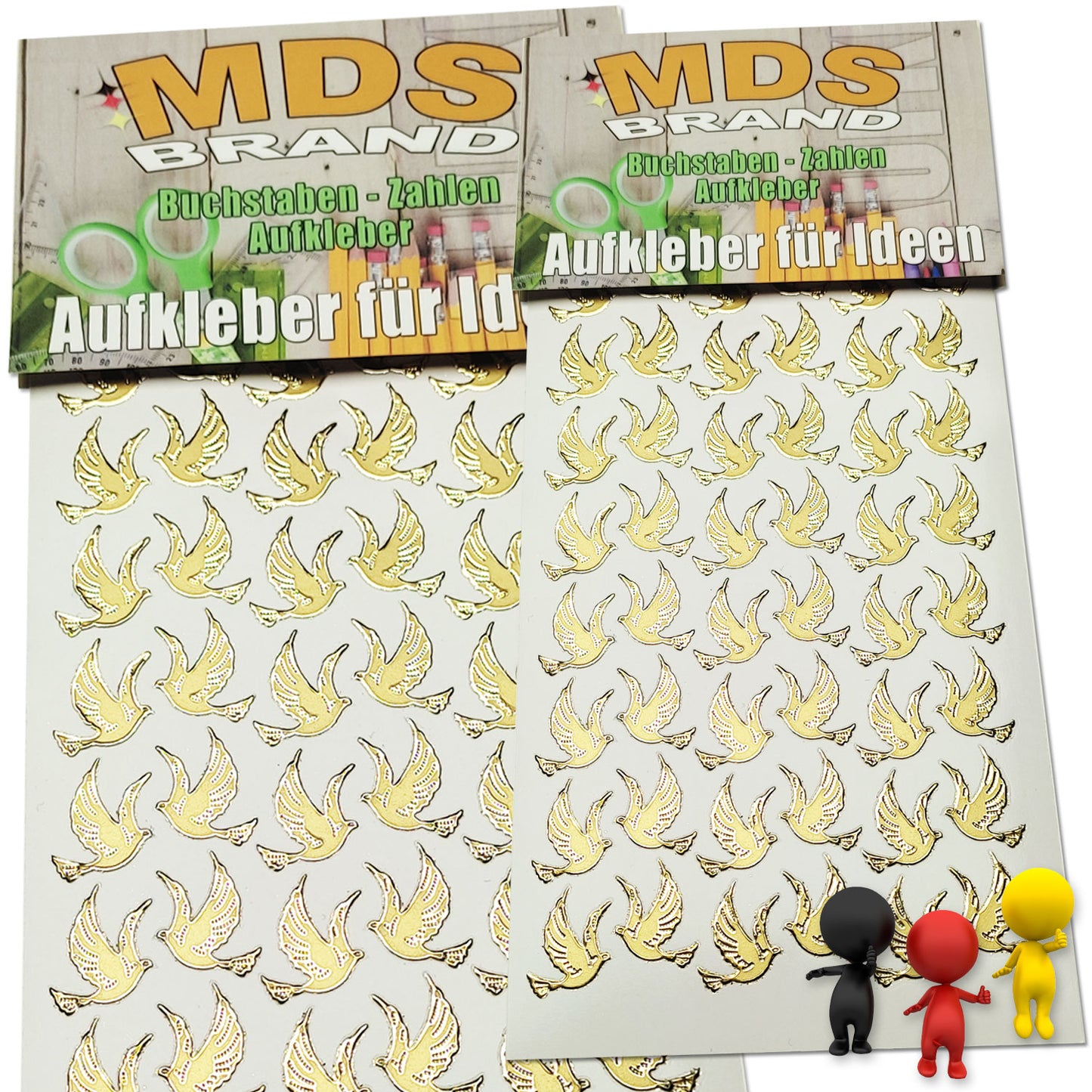 Katholisch Aufkleber 2er/pk ideal für Hochzeit, Weihnachten und Geburtstagen, einfach zum basteln und gestalten von Karten & Fotoalbum