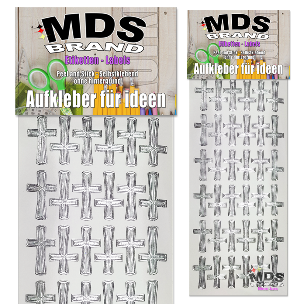 Katholisch Aufkleber 2er/pk ideal für Hochzeit, Weihnachten und Geburtstagen, einfach zum basteln und gestalten von Karten & Fotoalbum