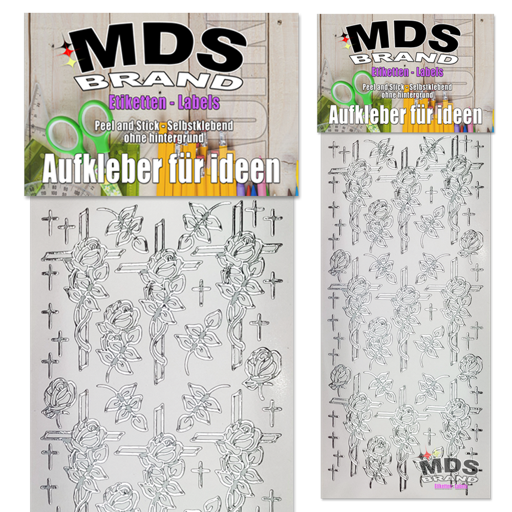 Katholisch Aufkleber 2er/pk ideal für Hochzeit, Weihnachten und Geburtstagen, einfach zum basteln und gestalten von Karten & Fotoalbum