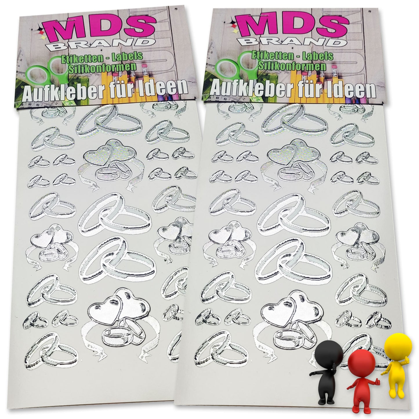 Sprüche Aufkleber für Taufe, Hochzeit, Geburtstag, 2/st ideal für Einlandungskarten & Hochzeit, Gestalten Sie persönlichen Karten & Kerzen