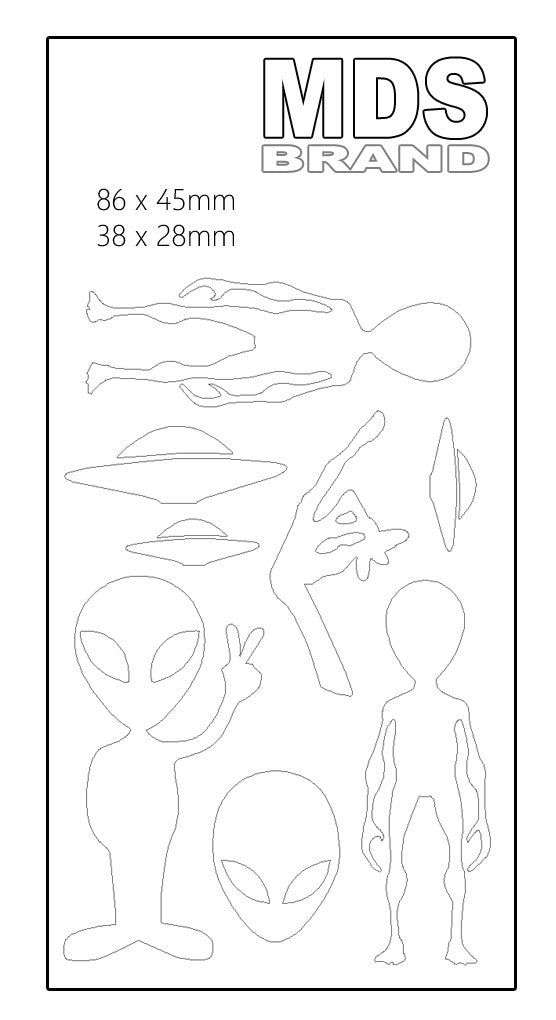 Reflektierende Aufbügler -Alien- Set - Reflektoren Kinderkleidung - Hohe Sichtbarkeit - Optimierte Haftung für Kleidung oder Schulranzen