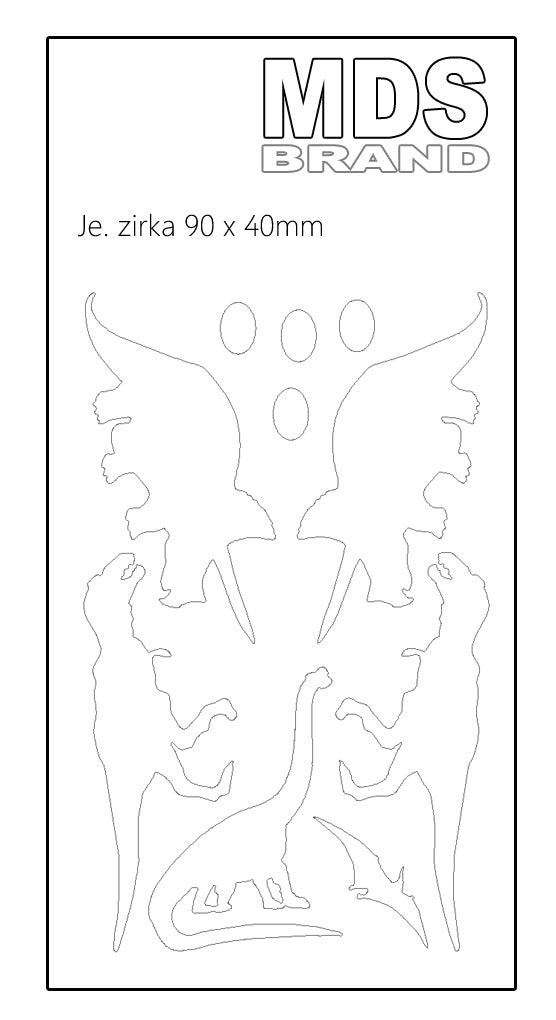 Reflektierende Aufbügler - Dinosaurier - Set - Reflektoren Kinderkleidung - Hohe Sichtbarkeit - Optimierte Haftung für Kleidung oder Schulranzen