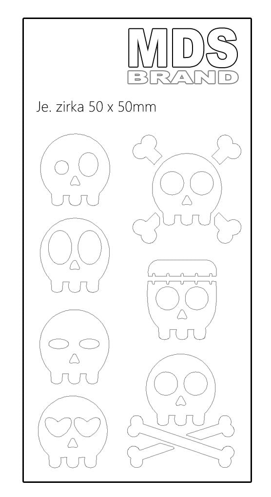 Reflektierende Kleidung Aufbügler Set - Klein Skulls - Hohe Sichtbarkeit - Optimierte Haftung für Kleidung oder Schulranzen