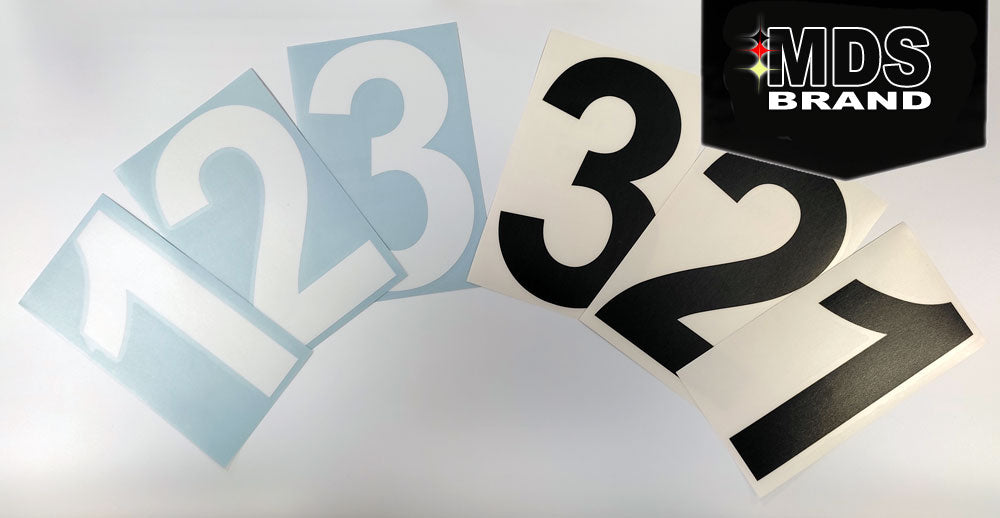 Design 15cm Zahlen Aufkleber Selbstklebende Klebezahlen für Briefkasten, Mülltonne & Hausnummeren Aufkleber für Außen & Innen