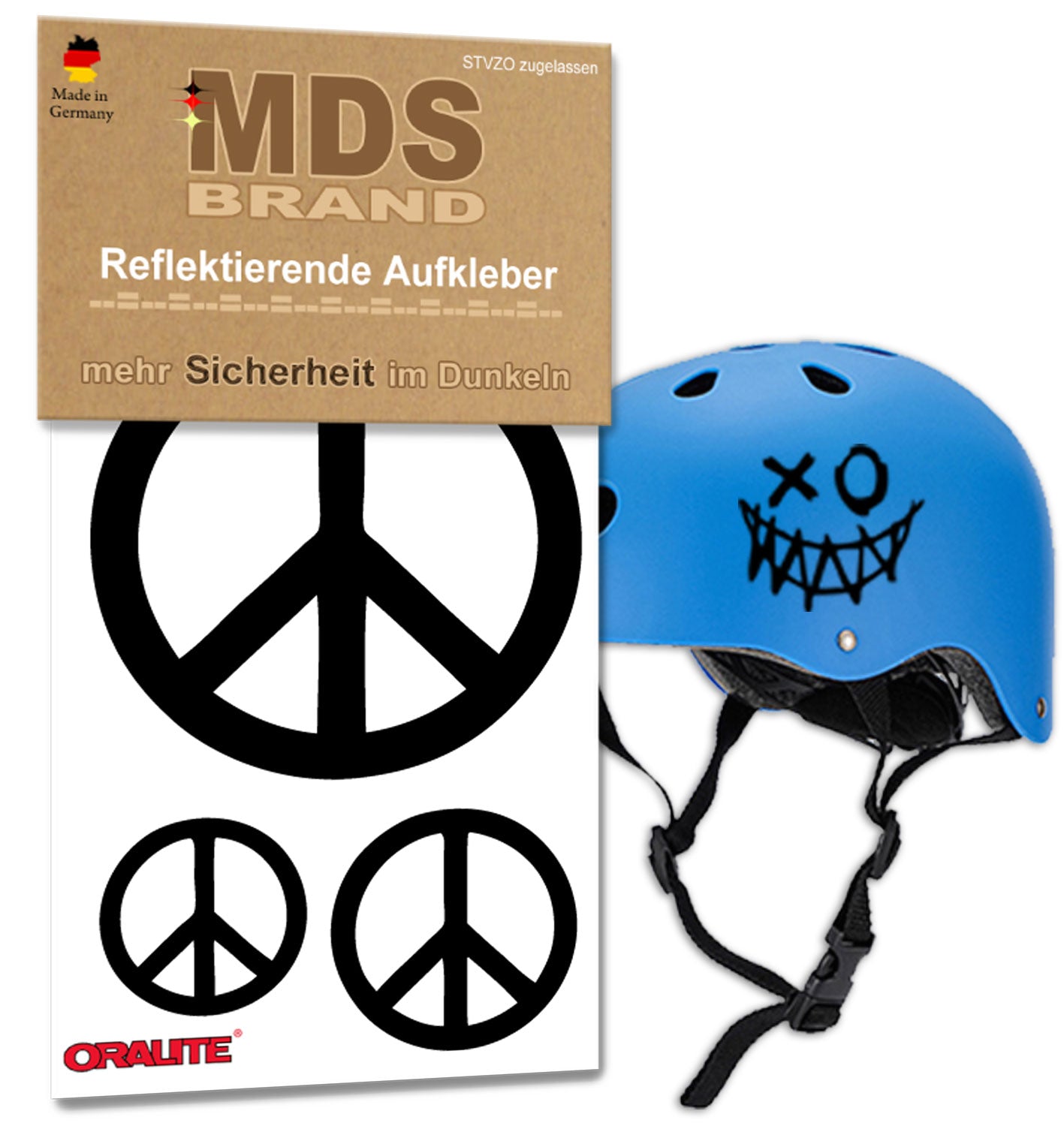 Reflektoren Sticker Set - Fahrrad Reflektoren - Fahrradrahmen - Roller/Kinderwagen - Reflektoren für Kinder Helm - Hohe Sichtbarkeit - Optimierte Haftung