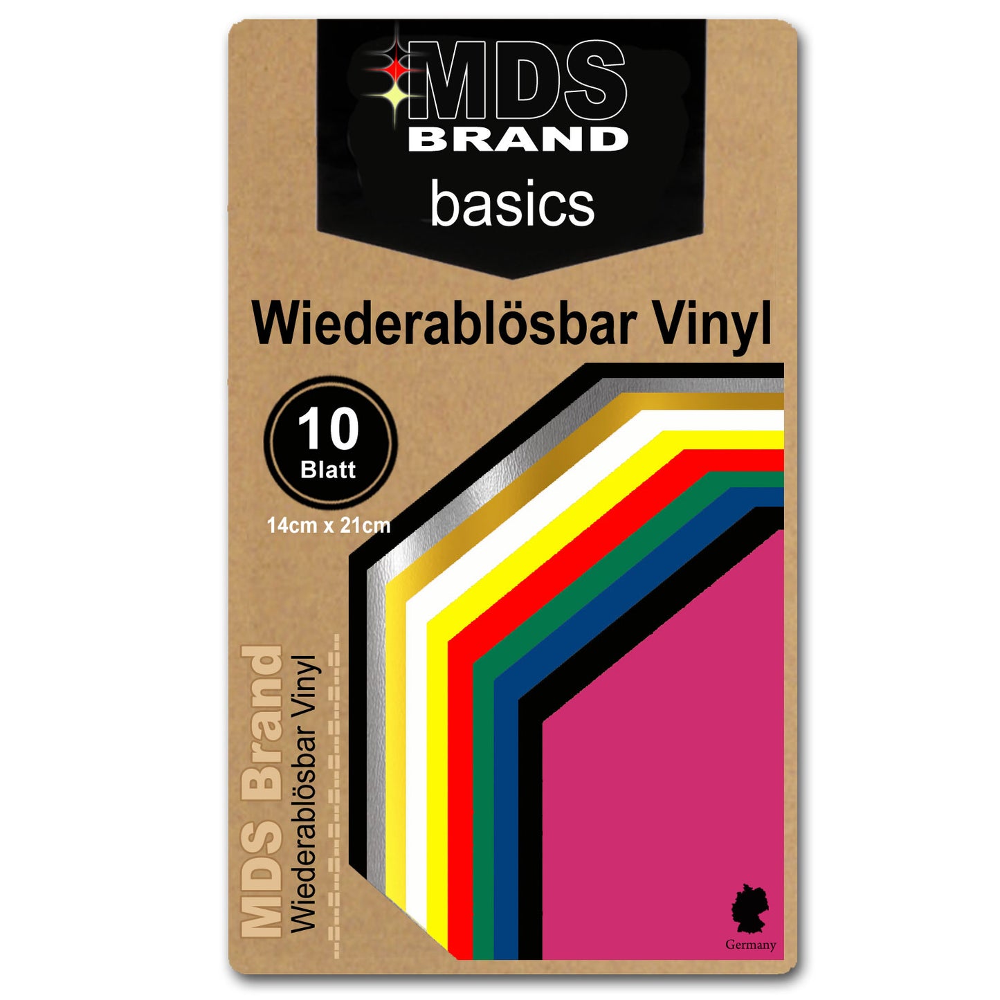 10 Stück Beschreibbares & abnehmbar Vinyl, für Cricut Joy, 14cm x 21cm, selbstklebende Vinylbögen