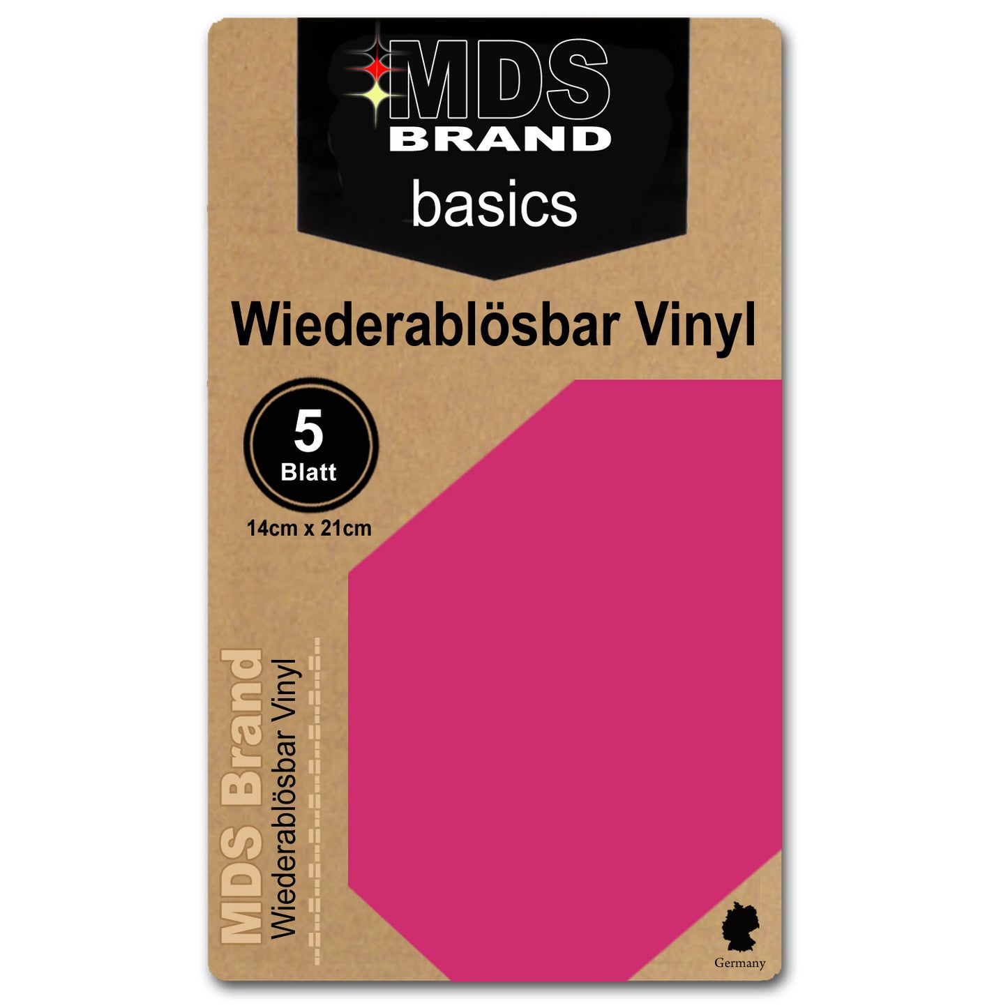 5 Stück Beschreibbares & abnehmbar Vinyl, für Cricut Joy, 14cm x 21cm, selbstklebende Vinylbögen