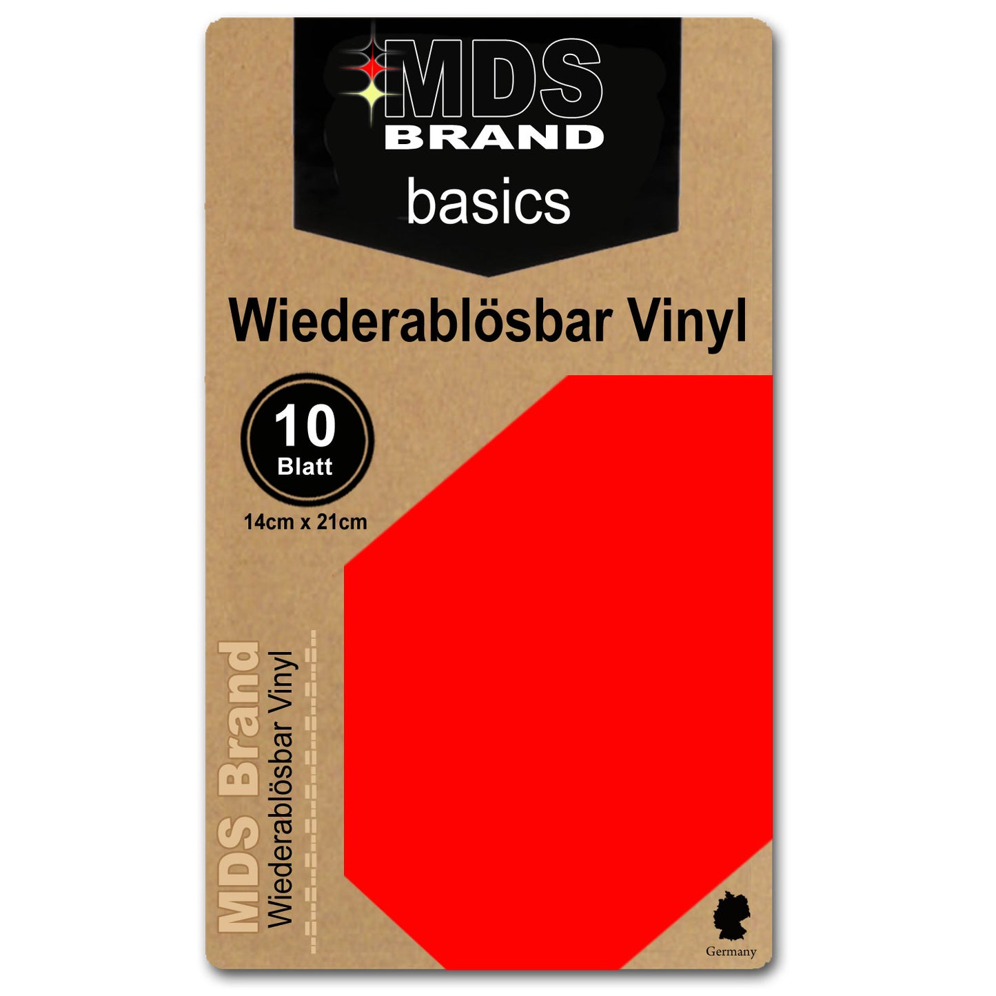 10 Stück Beschreibbares & abnehmbar Vinyl, für Cricut Joy, 14cm x 21cm, selbstklebende Vinylbögen