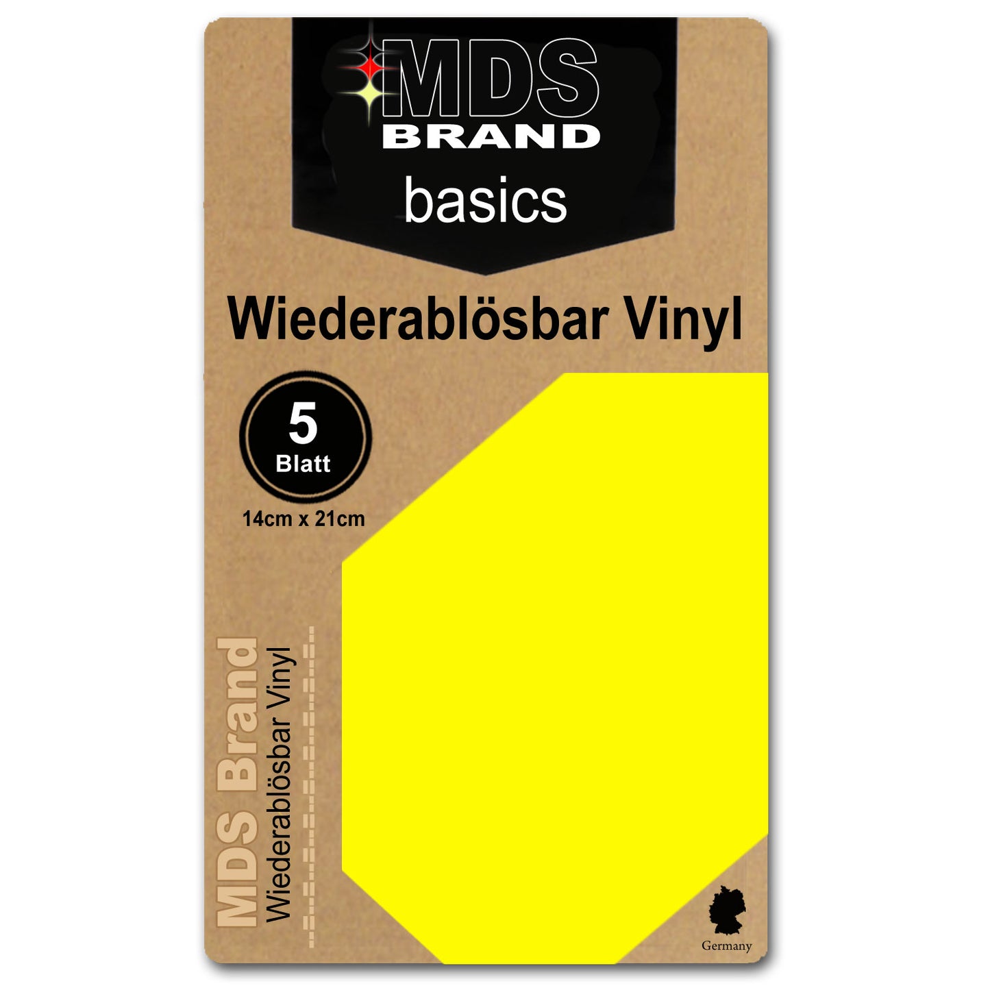 5 Stück Beschreibbares & abnehmbar Vinyl, für Cricut Joy, 14cm x 21cm, selbstklebende Vinylbögen