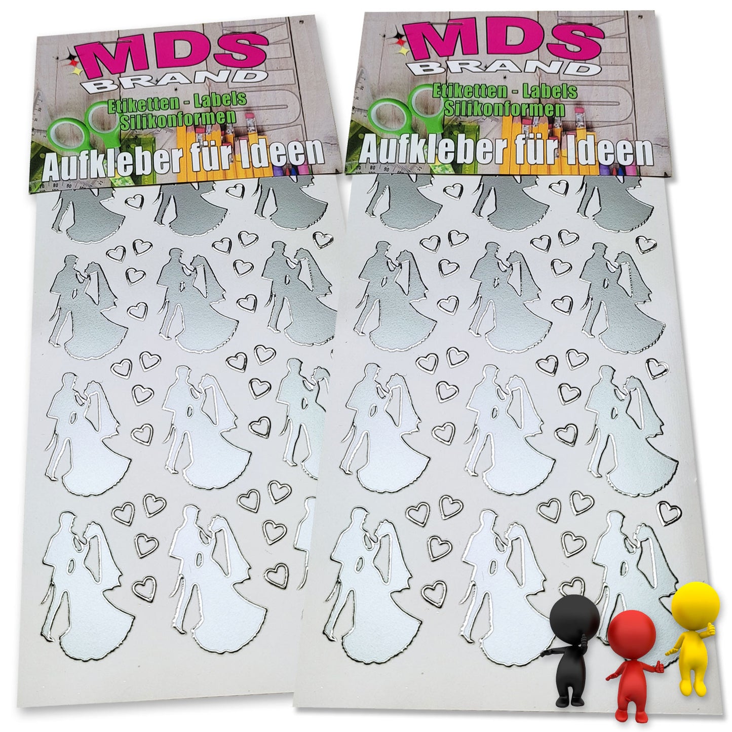 Sprüche Aufkleber für Taufe, Hochzeit, Geburtstag, 2/st ideal für Einlandungskarten & Hochzeit, Gestalten Sie persönlichen Karten & Kerzen