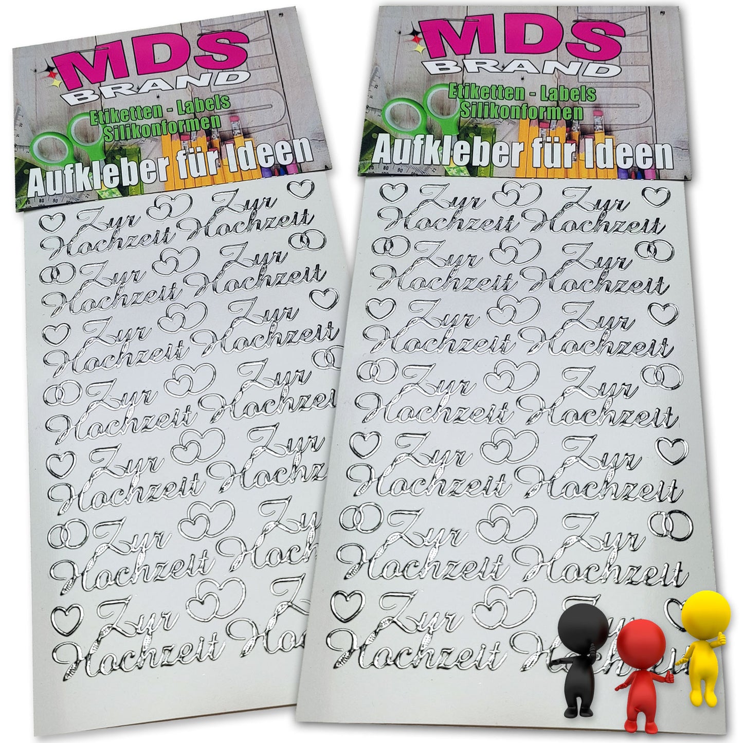 Sprüche Aufkleber für Taufe, Hochzeit, Geburtstag, 2/st ideal für Einlandungskarten & Hochzeit, Gestalten Sie persönlichen Karten & Kerzen