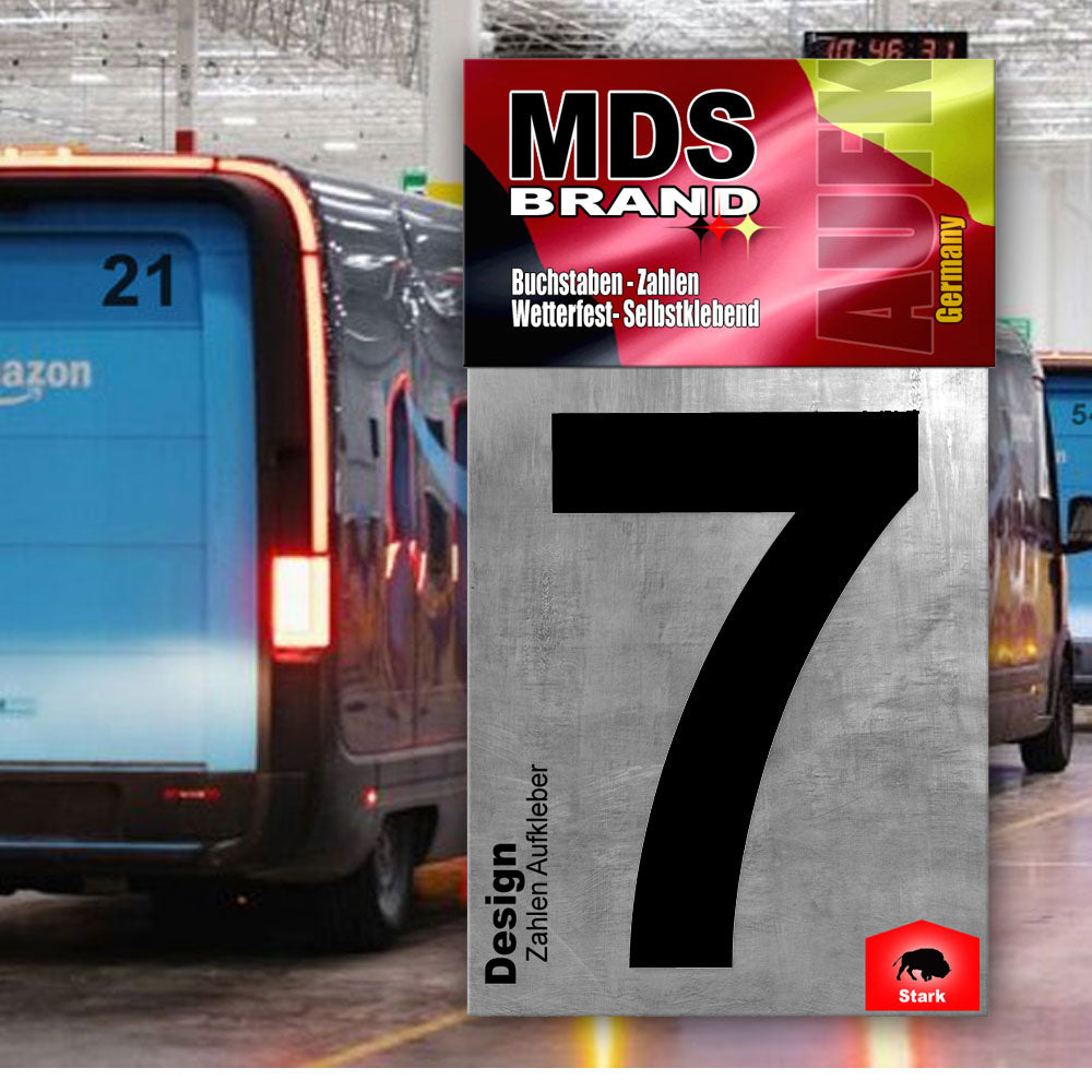 Design 20cm Zahlen Aufkleber | Selbstklebende hausnummern zum aufkleben | Klebezahlen für Mülltonne, Briefkasten & Hausnummer | Optimal für Außen & Innen, klebeziffer sind Weiss Schwarz