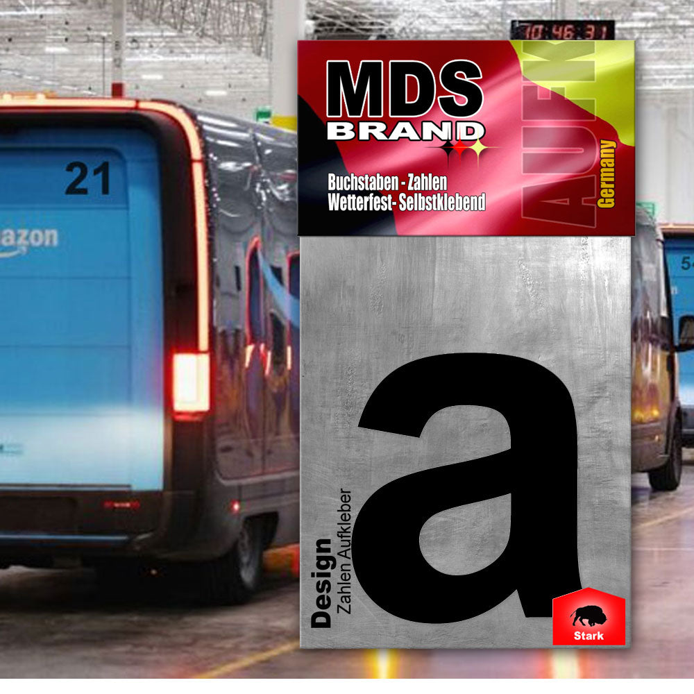 Design 20cm Zahlen Aufkleber | Selbstklebende hausnummern zum aufkleben | Klebezahlen für Mülltonne, Briefkasten & Hausnummer | Optimal für Außen & Innen, klebeziffer sind Weiss Schwarz
