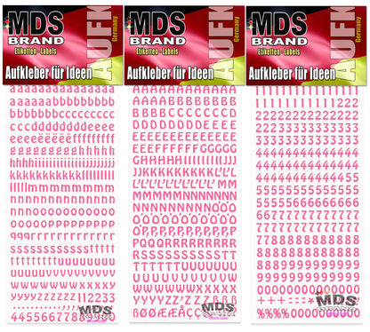 1cm Buchstaben zum aufkleben einfach zum basteln und gestalten von Scrapbook & Karten