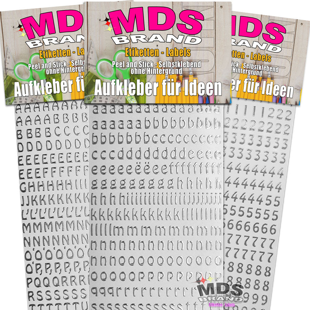 1cm Buchstaben zum aufkleben einfach zum basteln und gestalten von Scrapbook & Karten