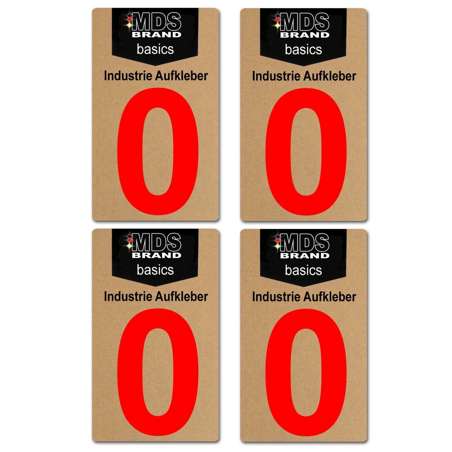 Design Rot 10cm Zahlen Aufkleber, Selbstklebende Klebezahlen für Briefkasten, Mülltonne, Hausnummer Aufkleber für Außen & Innen