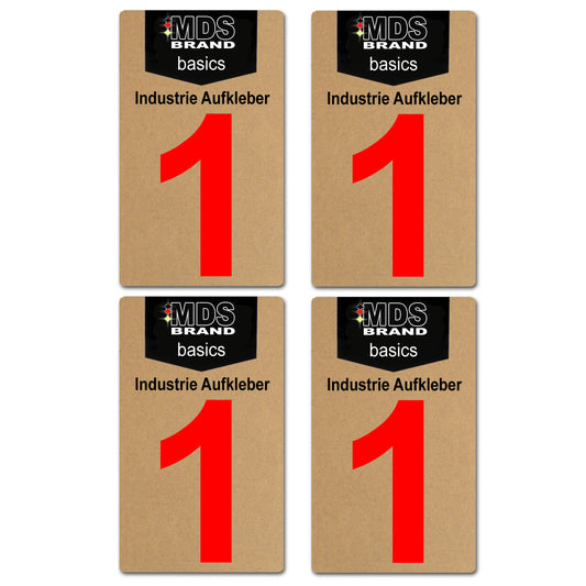 Design Rot 10cm Zahlen Aufkleber, Selbstklebende Klebezahlen für Briefkasten, Mülltonne, Hausnummer Aufkleber für Außen & Innen