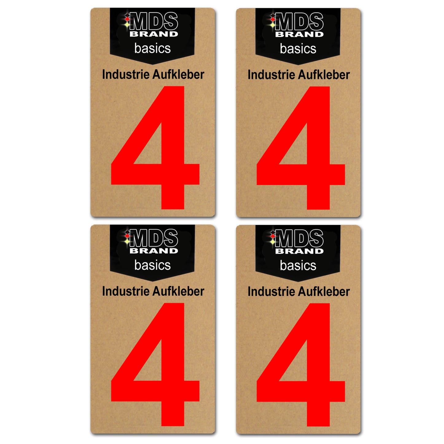 Design Rot 10cm Zahlen Aufkleber, Selbstklebende Klebezahlen für Briefkasten, Mülltonne, Hausnummer Aufkleber für Außen & Innen