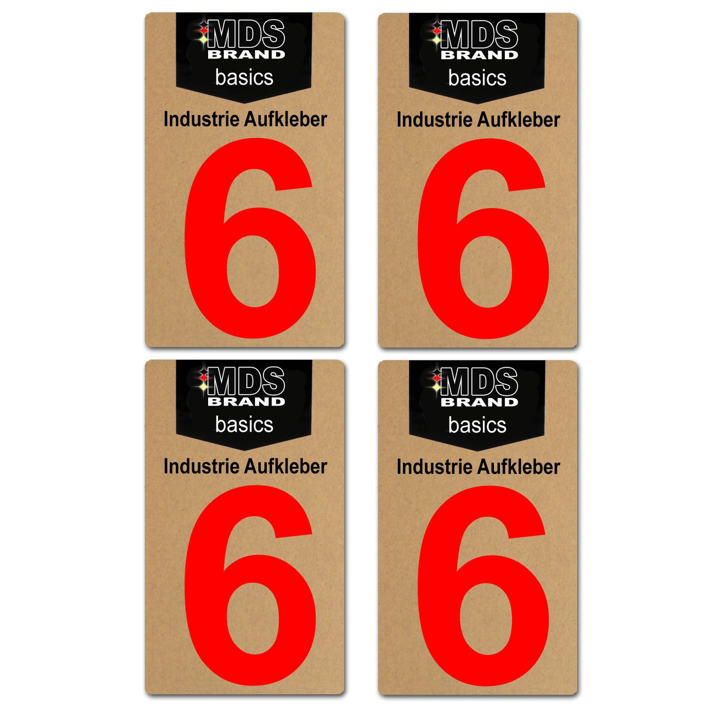 Design Rot 10cm Zahlen Aufkleber, Selbstklebende Klebezahlen für Briefkasten, Mülltonne, Hausnummer Aufkleber für Außen & Innen