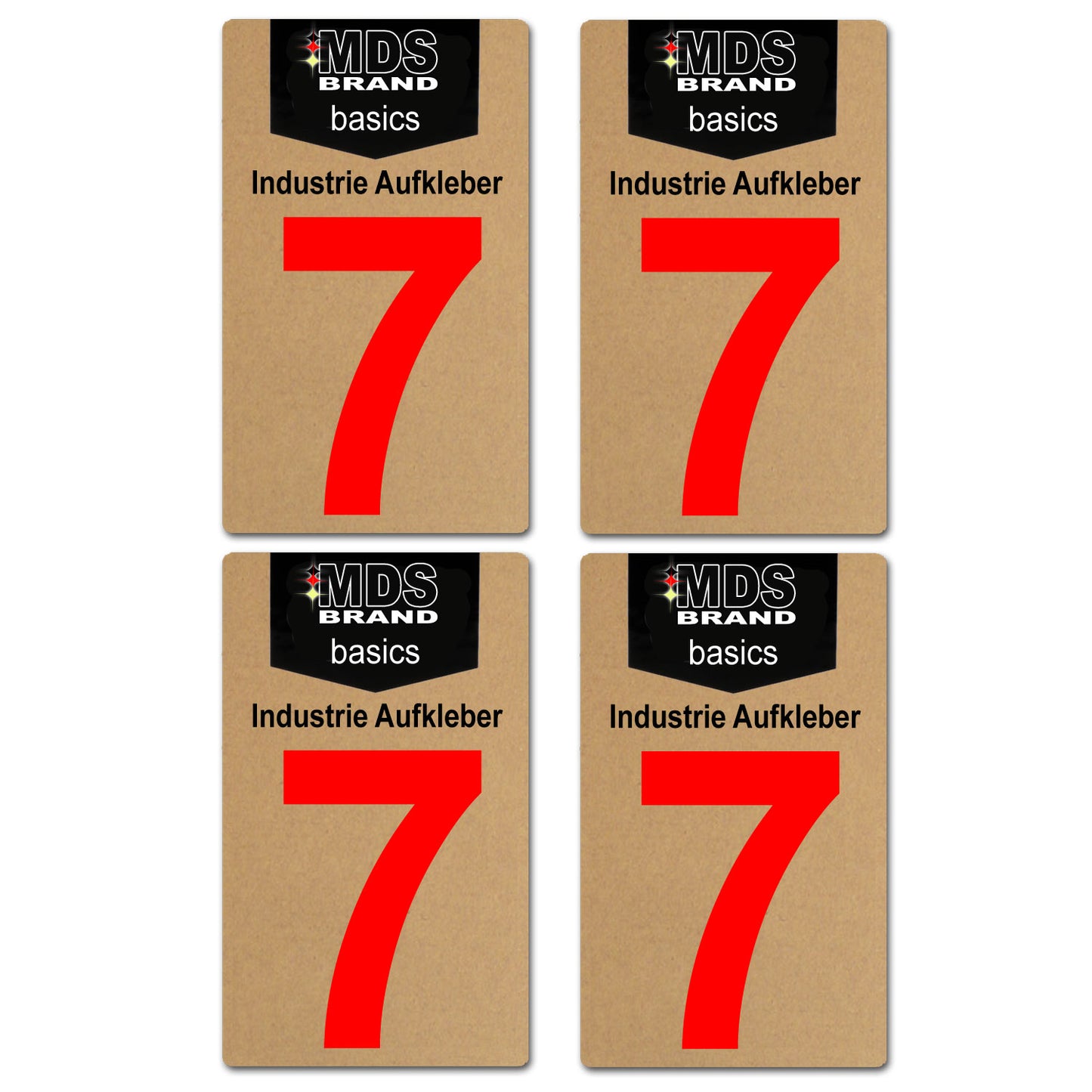 Design Rot 10cm Zahlen Aufkleber, Selbstklebende Klebezahlen für Briefkasten, Mülltonne, Hausnummer Aufkleber für Außen & Innen