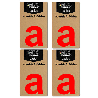 Design Rot 10cm Zahlen Aufkleber, Selbstklebende Klebezahlen für Briefkasten, Mülltonne, Hausnummer Aufkleber für Außen & Innen