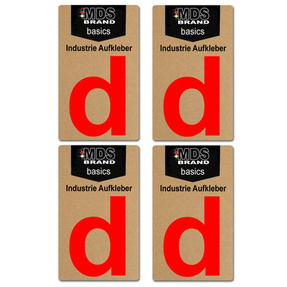 Design Rot 10cm Zahlen Aufkleber, Selbstklebende Klebezahlen für Briefkasten, Mülltonne, Hausnummer Aufkleber für Außen & Innen