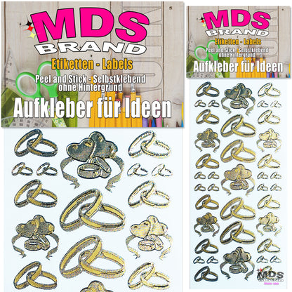 Sprüche Aufkleber für Taufe, Hochzeit, Geburtstag, 2/st ideal für Einlandungskarten & Hochzeit, Gestalten Sie persönlichen Karten & Kerzen