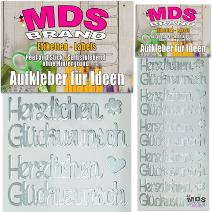 Katholisch Aufkleber 2er/pk ideal für Hochzeit, Weihnachten und Geburtstagen, einfach zum basteln und gestalten von Karten & Fotoalbum