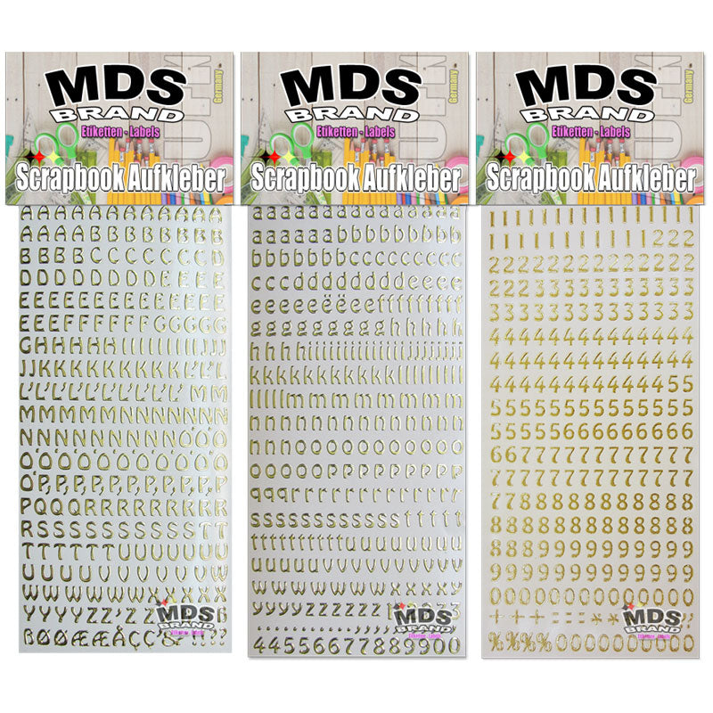 1cm Buchstaben zum aufkleben einfach zum basteln und gestalten von Scrapbook & Karten