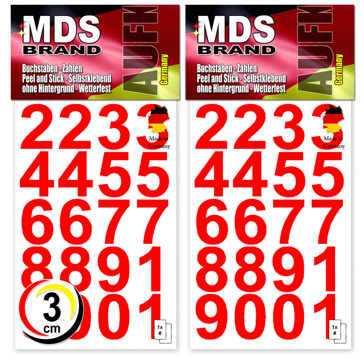 4 Sets Mailbox Zahlen Aufkleber Reflektierende Aufk Produktbild-Vorschau 10