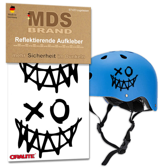 Reflektoren Sticker Set - Fahrrad Reflektoren - Fahrradrahmen - Roller/Kinderwagen - Reflektoren für Kinder Helm - Hohe Sichtbarkeit - Optimierte Haftung