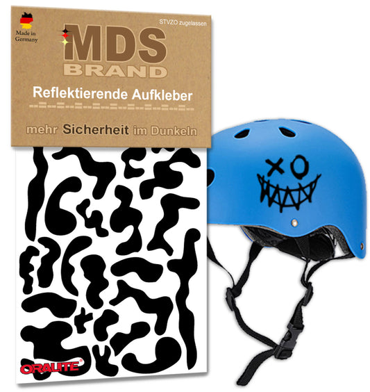 Reflektoren Sticker Set - Fahrrad Reflektoren - Fahrradrahmen - Roller/Kinderwagen - Reflektoren für Kinder Helm - Hohe Sichtbarkeit - Optimierte Haftung