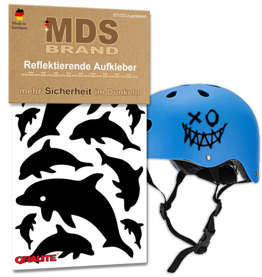 Reflektoren Sticker Set - Fahrrad Reflektoren - Fahrradrahmen - Roller/Kinderwagen - Reflektoren für Kinder Helm - Hohe Sichtbarkeit - Optimierte Haftung