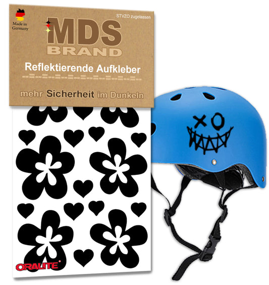 Reflektoren Sticker Set - Fahrrad Reflektoren - Fahrradrahmen - Roller/Kinderwagen - Reflektoren für Kinder Helm - Hohe Sichtbarkeit - Optimierte Haftung