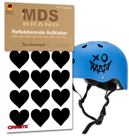 Reflektoren Sticker Set - Fahrrad Reflektoren - Fahrradrahmen - Roller/Kinderwagen - Reflektoren für Kinder Helm - Hohe Sichtbarkeit - Optimierte Haftung