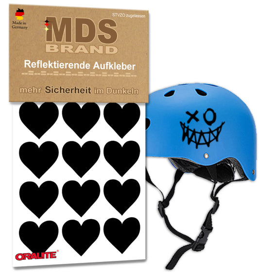 Reflektoren Sticker Set - Fahrrad Reflektoren - Fahrradrahmen - Roller/Kinderwagen - Reflektoren für Kinder Helm - Hohe Sichtbarkeit - Optimierte Haftung
