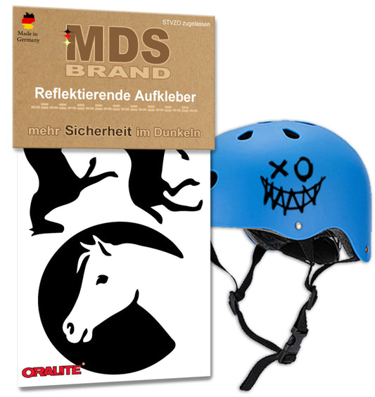 Reflektoren Sticker Set - Fahrrad Reflektoren - Fahrradrahmen - Roller/Kinderwagen - Reflektoren für Kinder Helm - Hohe Sichtbarkeit - Optimierte Haftung