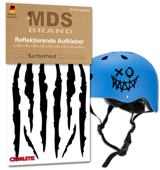 Reflektoren Sticker Set - Fahrrad Reflektoren - Fahrradrahmen - Roller/Kinderwagen - Reflektoren für Kinder Helm - Hohe Sichtbarkeit - Optimierte Haftung