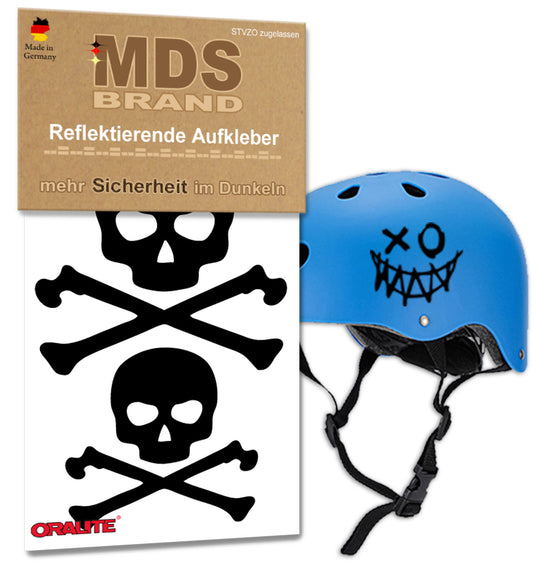 Reflektoren Sticker Set - Fahrrad Reflektoren - Fahrradrahmen - Roller/Kinderwagen - Reflektoren für Kinder Helm - Hohe Sichtbarkeit - Optimierte Haftung