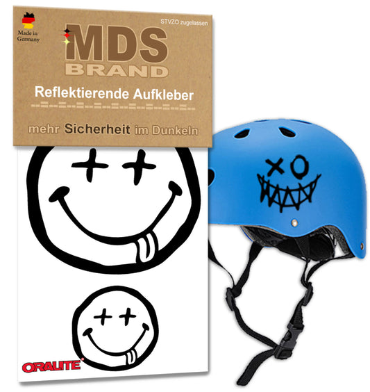 Reflektoren Sticker Set - Fahrrad Reflektoren - Fahrradrahmen - Roller/Kinderwagen - Reflektoren für Kinder Helm - Hohe Sichtbarkeit - Optimierte Haftung
