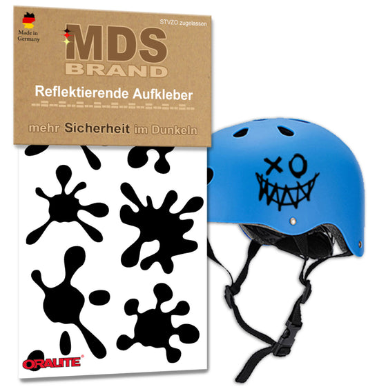 Reflektoren Sticker Set - Fahrrad Reflektoren - Fahrradrahmen - Roller/Kinderwagen - Reflektoren für Kinder Helm - Hohe Sichtbarkeit - Optimierte Haftung