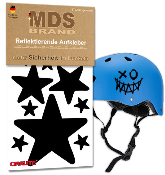 Reflektoren Sticker Set - Fahrrad Reflektoren - Fahrradrahmen - Roller/Kinderwagen - Reflektoren für Kinder Helm - Hohe Sichtbarkeit - Optimierte Haftung