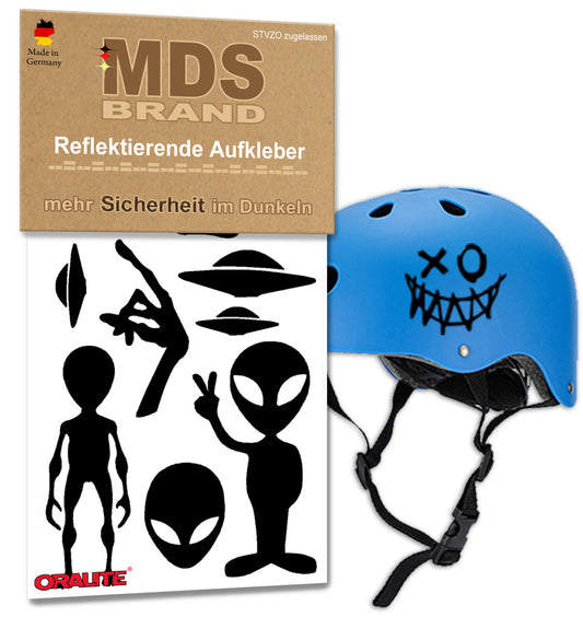 Reflektoren Sticker Set - Fahrrad Reflektoren - Fahrradrahmen - Roller/Kinderwagen - Reflektoren für Kinder Helm - Hohe Sichtbarkeit - Optimierte Haftung